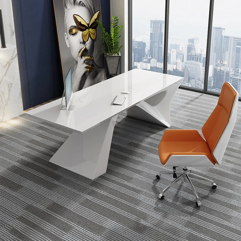 Midi Desk Setup Accessories Room Executive Office Study Table Reception White Escritorios De Oficina Professional Furniture