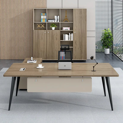 Standing Organization Office Desks Writing Monitor Wood Gaming Executive Office Table Modern Tavolo Da Lavoro Luxury Furnitures