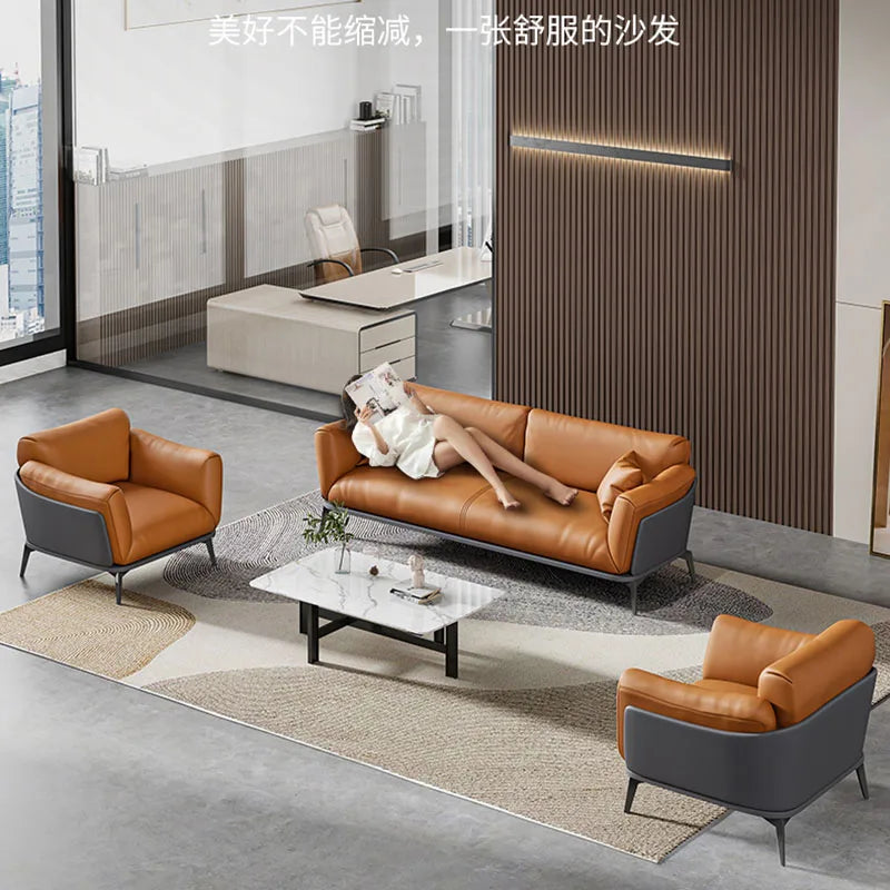 Minimalist Modern Living Room Sofa Company Leisure Area Business Meeting Room Double Luxury Floor Muebles Hogar Home Furniture