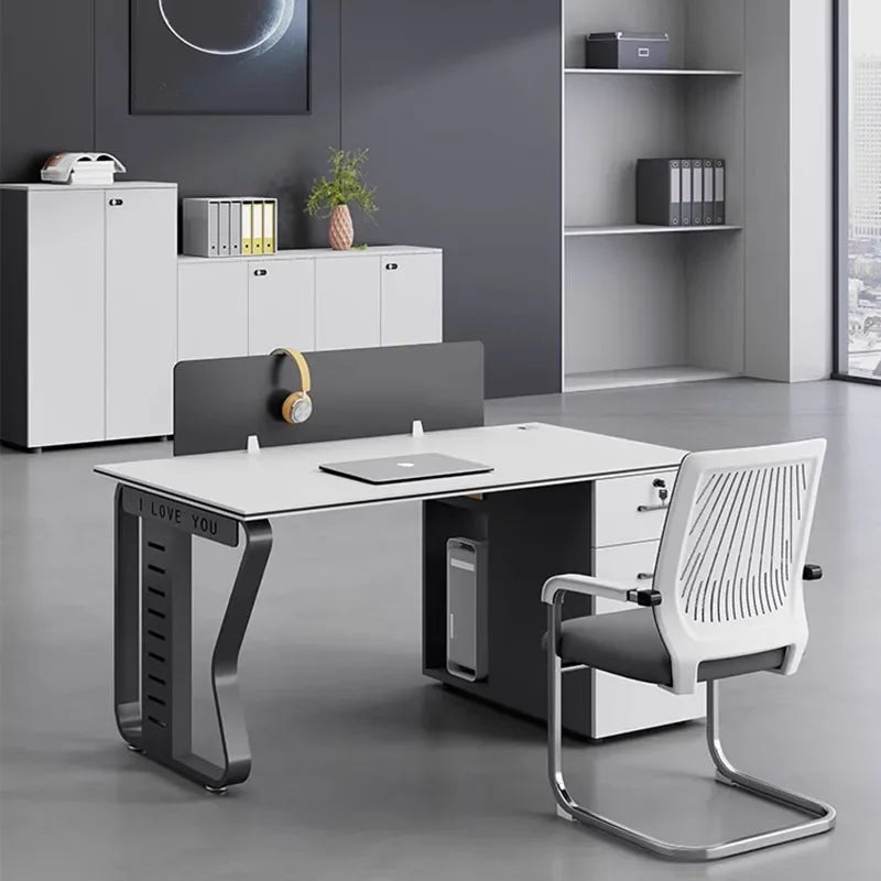 Corner Executive Office Desk Study Drawers Gaming Workbench Desktop Cheap Office Desk Modern Scrivania Angolare Furniture HDH