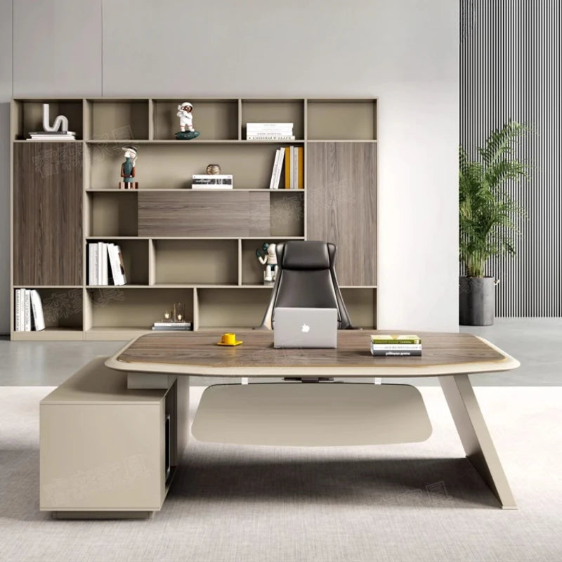 Modern Organiser Computer Desk Big Standing Executive Laptop Office Desk Pc Drawers Escritorio Para Compuradora Modern Furniture