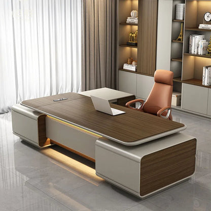 Computer Conference Office Desk Luxury Storage Work Designer Corner Executive Office Desk Writing Tavolo Da Lavoro Furnitures