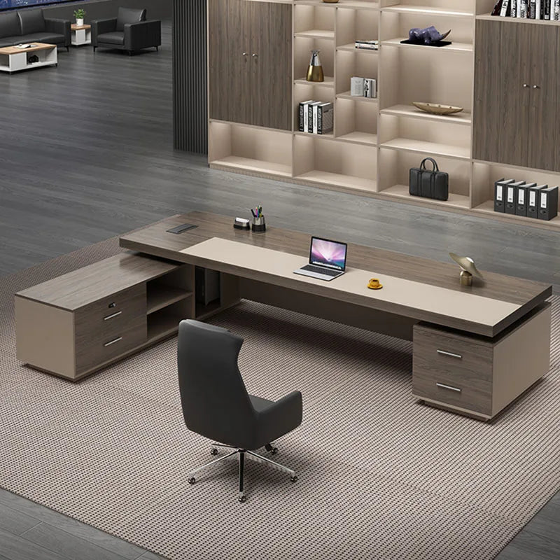 Executive Supplies Office Desk Luxury L Shaped Monitor Organizers Computer Desks Corner Living Room Mesa Escritorio Furniture