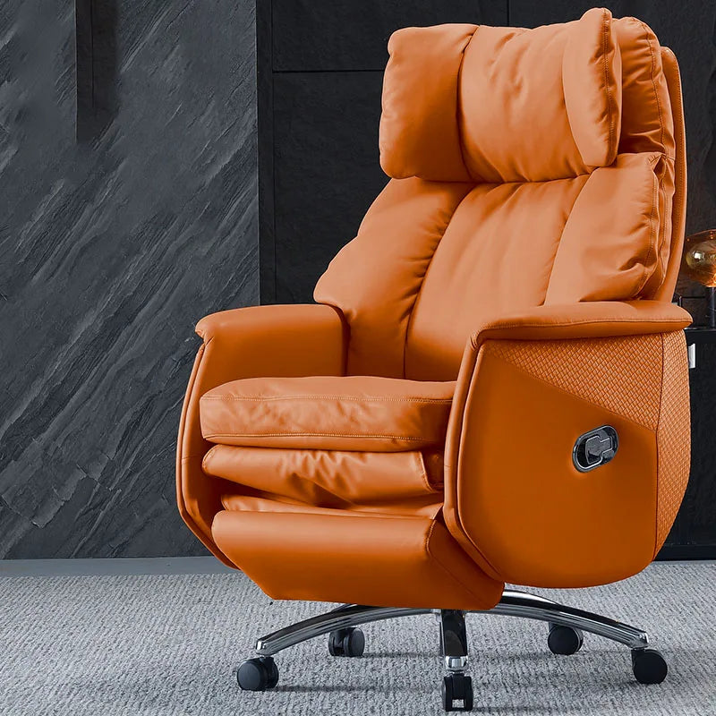 Mobilere Designer Office Chair Comfortable Modern Durable Wheels Gaming Chair Luxury Leather Chaise De Bureaux Chair Furniture