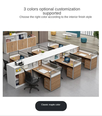 Bureau de travail Staff office partition desk cubicle workstation commercial Office Furniture modular office table and chair set