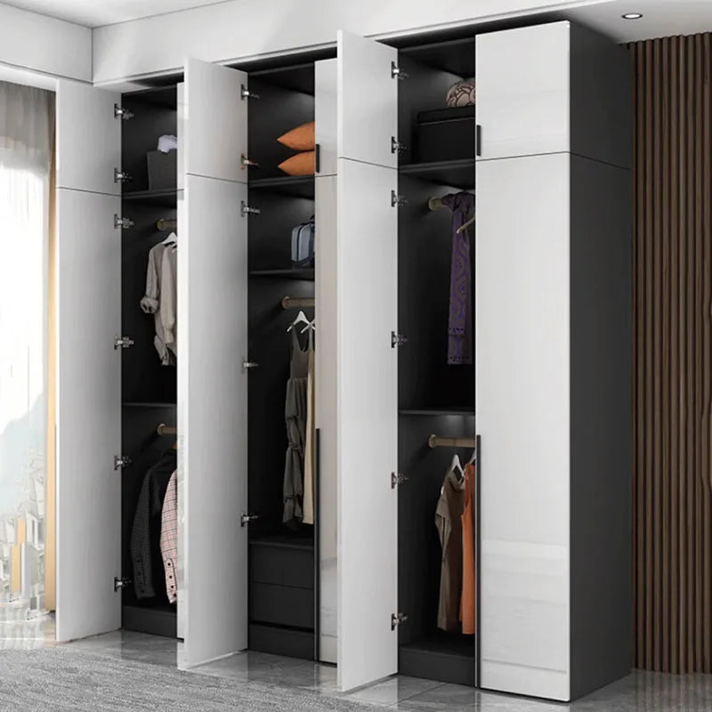 Full Size Luxury Wardrobe Storage Drawer Clothes Closet Systems Hotel Wardrobe Bedroom Wooden Quarda Roupas Closets Armables