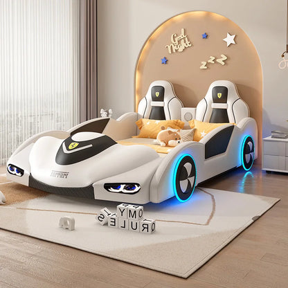 Master Car Aesthetic Bed Bases Kids Frames Nordic Luxury Modern Car Double Bed King Size Queen Cama Box Casal Room Furniture