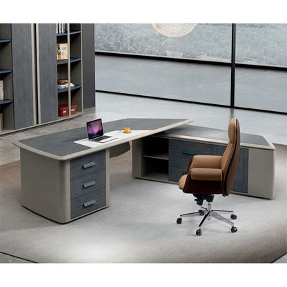 China General Manager Desk Modern Design CEO Office Desk For Commercial Wood Luxury Office Furniture Executive Desk