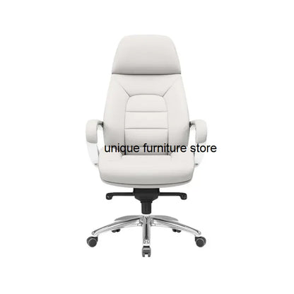 Leather Armchairs Ergonomic Chair Computer Seat Executive Revolving Office Chair Hand Conference Wheels Chaises Home Furniture