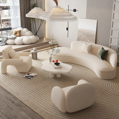 White Waterproof Sofa Chairs Unique Simple Solid Designer Lounge Sofa Modern Nordic European Woonkamer Banken Bedroom Furniture