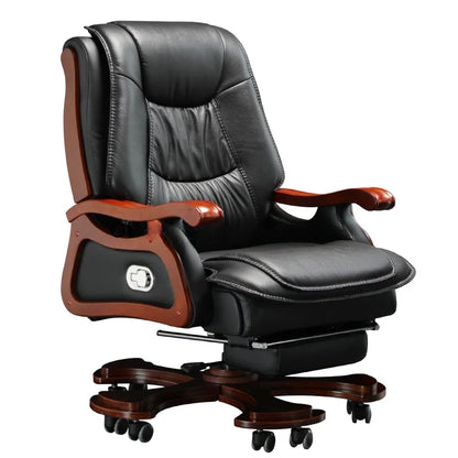 Luxury Massage Chair Office Genuine Leather Comfortable Lounge Nordic Ergonomic Office Chair Silla Oficina Home Furniture