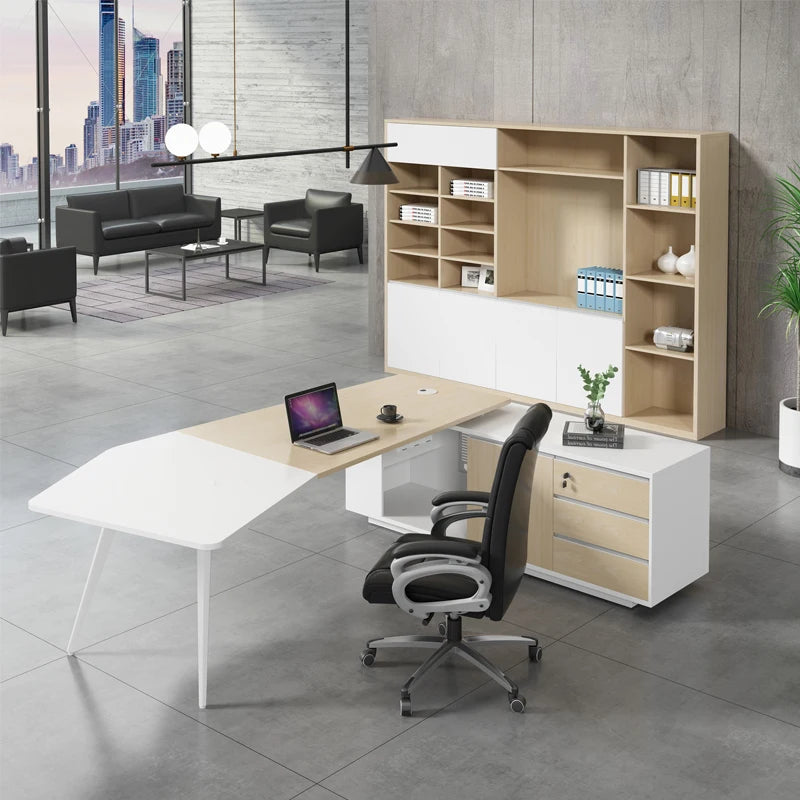 Reception Computer Office Desk Drawers Standing Workstation Writing Office Desk Executive Table Ordinateur Home Furniture