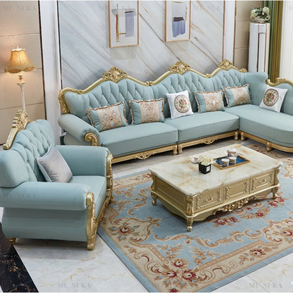 Luxury Wood Modern Living Room Sofas Cozy European Armchair Lazy Sofas Floor Daybed Lounge Divani Da Soggiorno Home Furniture