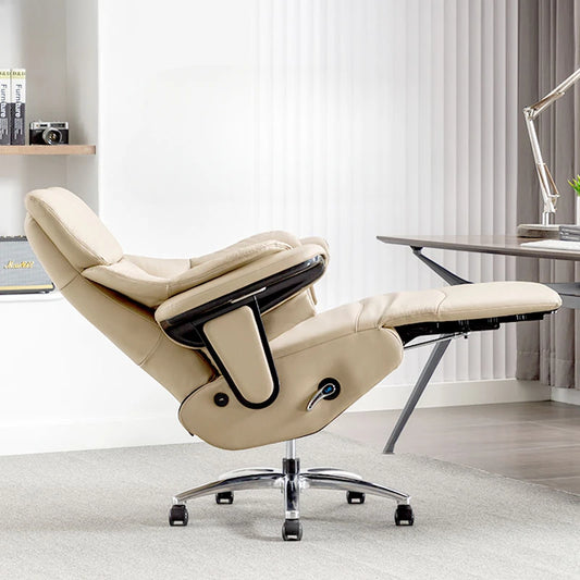 Leather Executive Office Chair Computer Design Modern Comfy Office Chair Mobile Recliner Sillon Escritorio Oficina Furniture