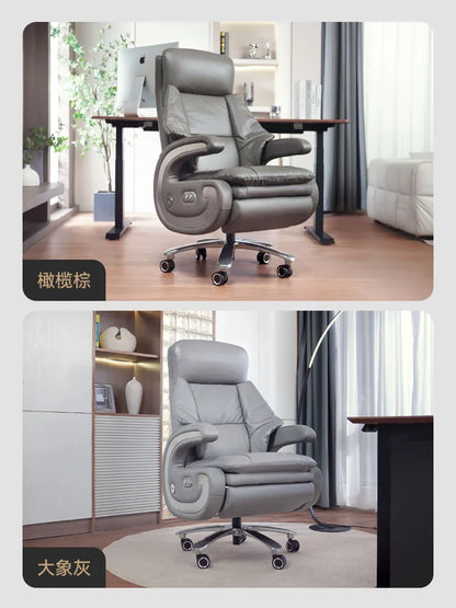 Adjustable Leather Office Chair Support Back Comfy Ergonomic Office Chair Chaise Executive Sillon Escritorio Oficina Furniture