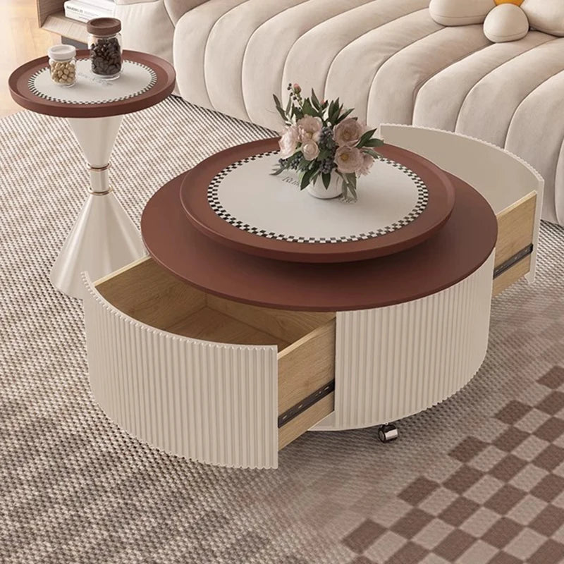 Centre Corner Cute Coffee Tables Luxury Floor Side Round Nightstand Storage Art Living Room Mesa De Centro De Sala Furniture