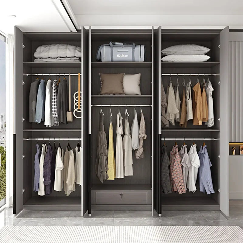 Storage Shelve Wardrobe Nordic Luxury Doors Living Room Closet Wardrobes Cabinet Shelf Rangement Chambre Bedroom Furniture