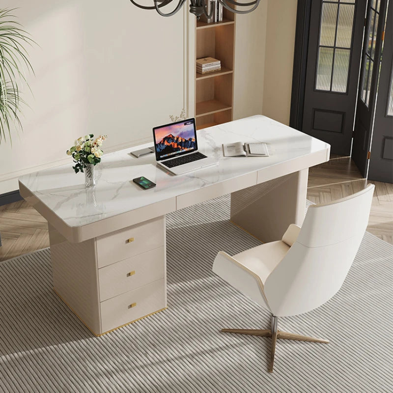 Executive Computer Office Desks Reception Wood Modern Writing Office Desks Luxury Meeting Tafel Oficina Office Furniture WN50OD