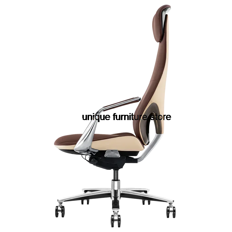 Luxury Reading Design Office Chairs Mobile Ergonomic Individual Leather Desk Chair Executive Silla Escritorio Furniture SY50OC