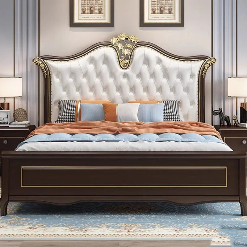 Modern Soft European Double Bed Designer Luxury Headboards Modular Double Bed King Human Meubles De Chambre Nordic Furniture