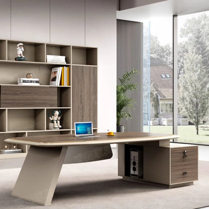 Modern Organiser Computer Desk Big Standing Executive Laptop Office Desk Pc Drawers Escritorio Para Compuradora Modern Furniture