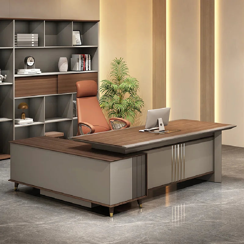 Conference Reception Office Desk Corner Drawers Luxury Executive Office Desk Vanity Modern Mesa De Escritorio Luxury Furniture