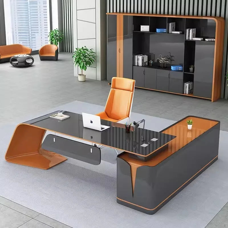 Modern Luxury Office Desks Executive Drawers Gaming Vanity Computer Desks Long Cute Escritorios De Oficina Theater Furniture