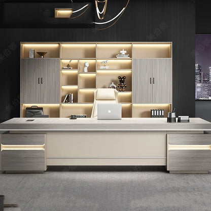 Computer Work Desk Workstation Pullout Under Organizer Storage Vanity Work Desk Appoint Scrivania Ufficio Luxury Furniture