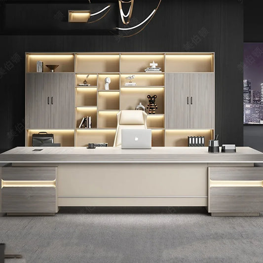 Computer Work Desk Workstation Pullout Under Organizer Storage Vanity Work Desk Appoint Scrivania Ufficio Luxury Furniture