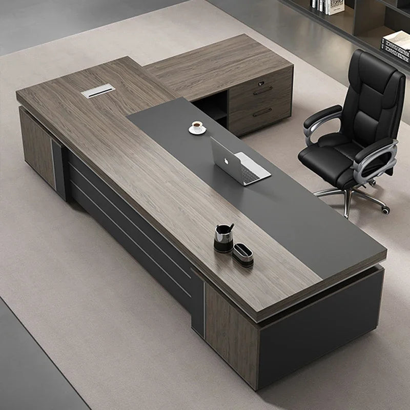 Work Office Desk Simple Modern President Desk Manager Computer Table L-shaped Work Mesa De Escritorio Office Furniture Executive