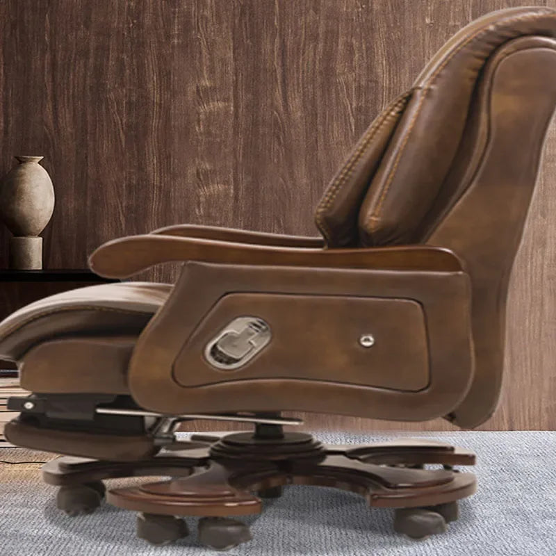 Leather Comfy Office Chairs Recliner Executive  Rolling Comfortable Gaming Chair Work Sillas Luxury Furniture