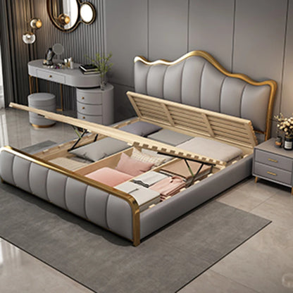 Lazy Luxury Double Bed Modern Fancy Boys Full Size Double Bed Children Wood Cama Elastica Pula Pula Set Furniture Complete