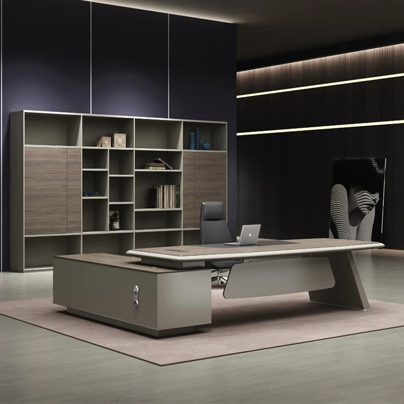 Desktop Corner L Shape Work Table Storage Meeting Office Desk Executive Computer Tavolo Scrivania Ufficio Modern Furniture