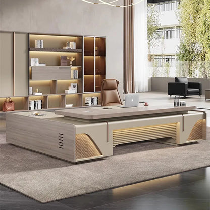 Storage Drawers Office Desk Designer Modern Luxury Reception Corner Office Desk Executive Tavolo Scrivania Ufficio Furnitures