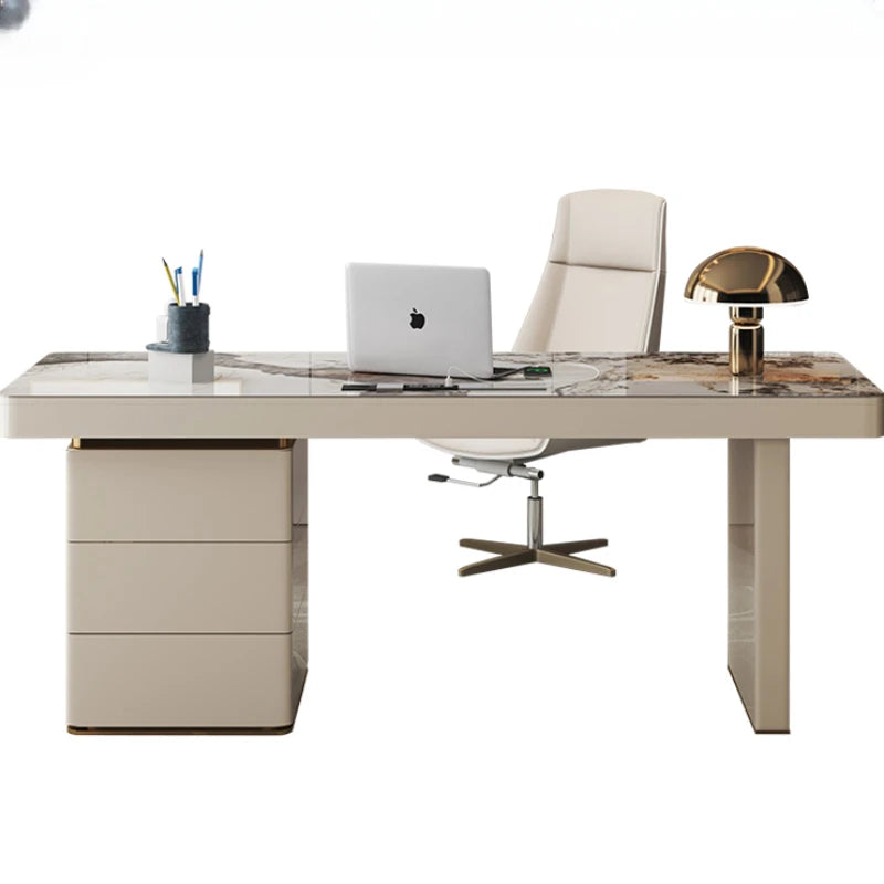 Computer Makeup Work Desk Modern Gaming Shelf Executive Wooden Work Desk Reception Escritorio Gaming Working Equipment ZT50WD