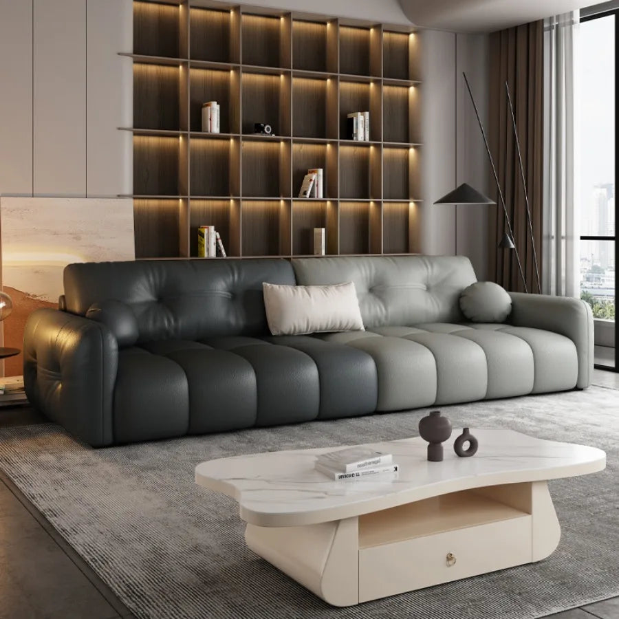 Modern Sectional Living Room Sofas Furniture Europe Luxury Living Room Sofas Beds Lazy Leather Confort Nordic Salon Meuble Sofas