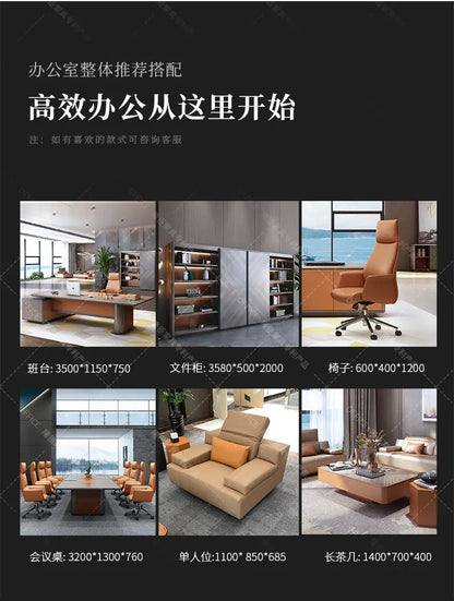 Office furniture Solid wood furniture president desk chairman big class platform light luxury boss executive platform