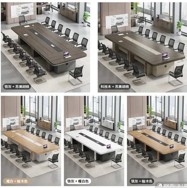 Conference room long table meeting table chair simple modern training table reception desk long desk