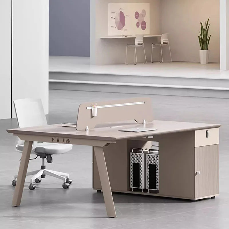 Drawers Executive Office Desk Corner Laptop Monitor Workflow Cheap Office Desk Storage Tavolo Da Lavoro Office Furniture HDH