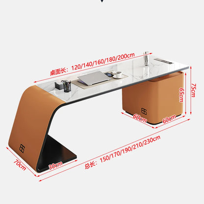 Desktop Luxury Workbench Office Desk Executive Computer Writing Work Table Study Storage Mesa De Escritorio Modern Furniture