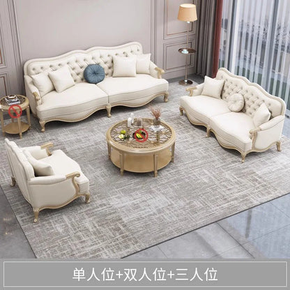 Genuine Leather Living Room Sofa Couch Modern Italiano Massage Luxury Sleeper Wooden Floor Sala Sofa Muebles Garden Furniture