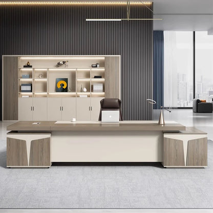 Luxury Executive Office Desks Working Standing Mobile Wooden Office Desks Modern Computer Scrivania Angolare Home Decorations