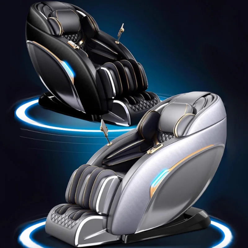 Massage Chair Full Body Zero Gravity 4D Shiatsu Massage Chair Massage Recliner Chair Heated with SL Track Bluetooth Speaker Foot