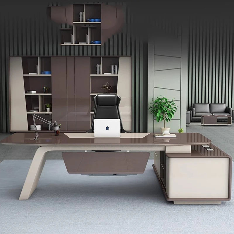 Corner Office Study Desk L Shaped Computer Work Desktop Nail Table Computer Conference Mesa Para Computador Luxury Furniture