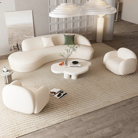 White Waterproof Sofa Chairs Unique Simple Solid Designer Lounge Sofa Modern Nordic European Woonkamer Banken Bedroom Furniture