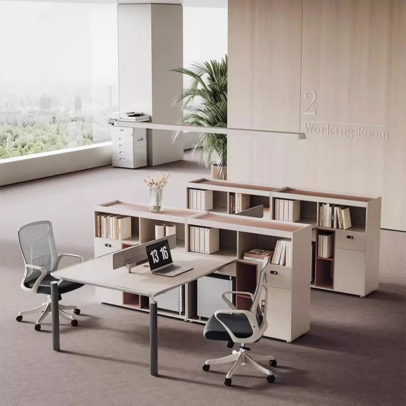 Legs Study Office Desk Executive Storage Bookshelf Setup Standing Computer Desks Writing Shelf Mesa De Computador Furnitures