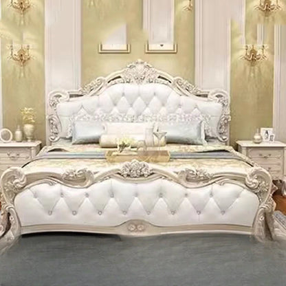 Luxury Queen Double Bed Nordic Wood High End Twin Frame Double Bed Girl Sleeping Letti Matrimoniali Furniture For Bedroom