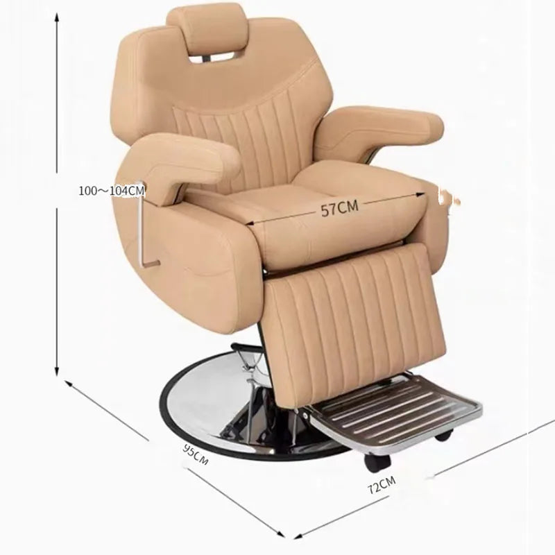 Barbershop Hairdressing Swivel Hair Equipment Comfortable Barber Chair Adjustable Armchairs Silla Giratoria Luxury Furniture