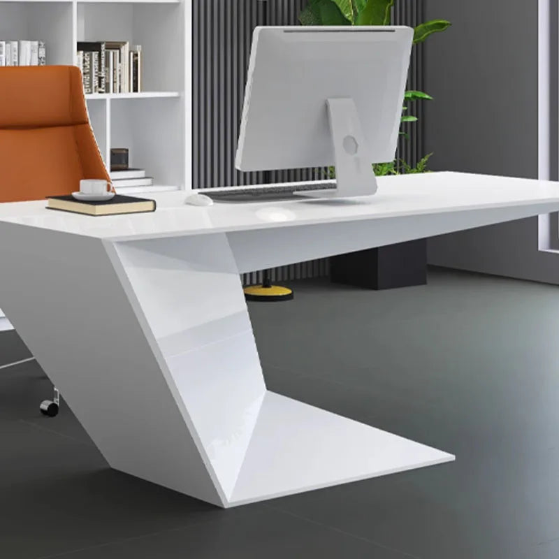 Bedroom Desk Executive Makeup Standing Writing Gaming Office Shelves Laptop Furniture Room Escritorio Modern Desktops Corner