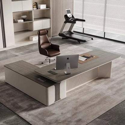 Study Computer Desk Executive Gaming Corner Luxury Modern Office Desk Drawers Workstation Mesas De Computador Office Furniture